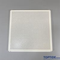 China Soundproofing RAL9010 0.6mm acoustic Aluminium Lay In Ceiling Panels For Home for sale