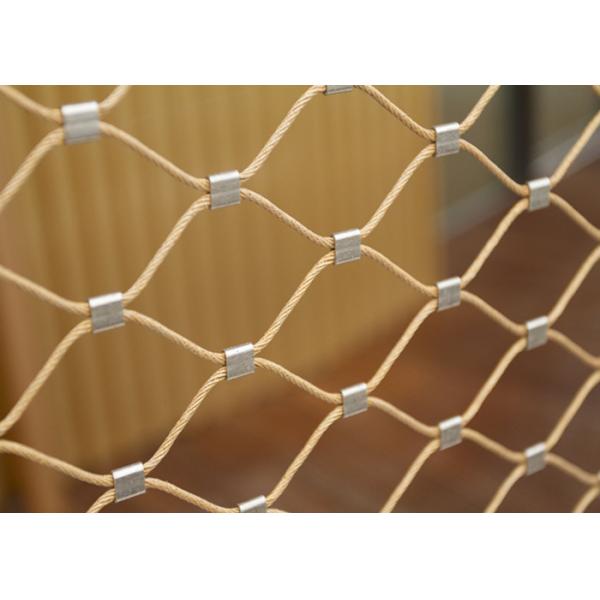 Quality Rhombus Woven Stainless Steel Rope Net Unique Indestructible SGS Certificated for sale