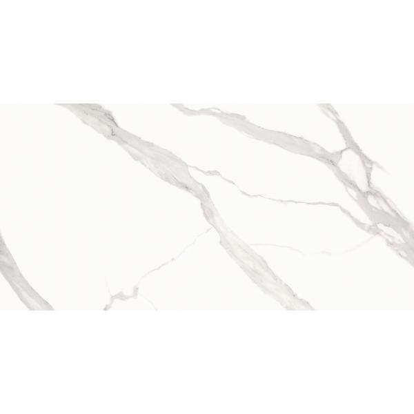 Quality Glazed Marble Look Tile / White Marble Floor Tile Porcelanato Polished for sale