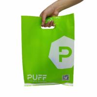 China Nontoxic Plastic Shopping Bags With Handle For Packaging THC Mariajuana Commodity for sale