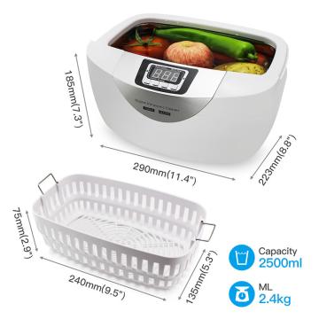 Quality 5 Time Settings 2500ml 70W Ultrasonic Cleaner Dental for sale