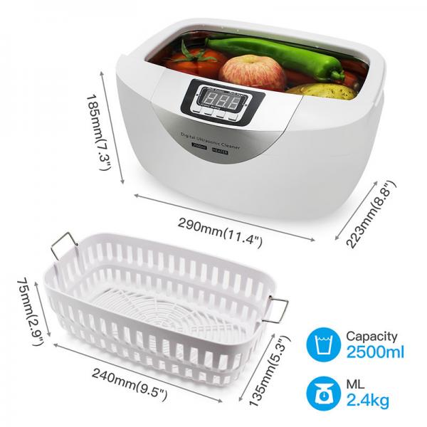 Quality 5  Time Settings 2500ml 70W Ultrasonic Cleaner Dental for sale