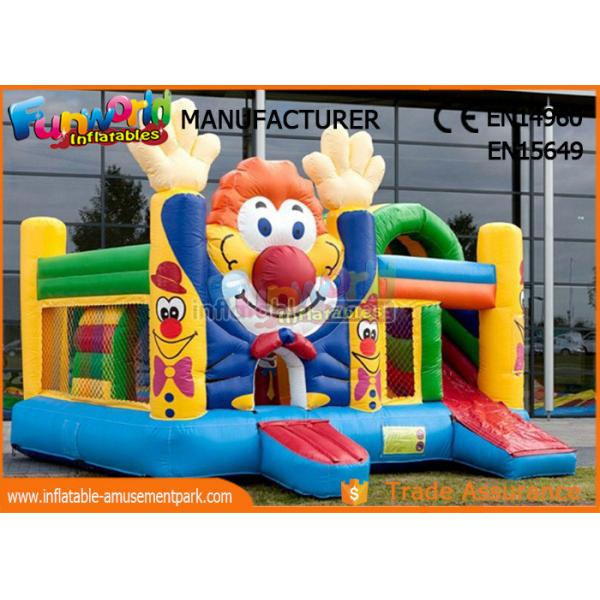 Quality Customized Commercial Inflatable Bouncer Slide Cartoon Printing For Outdoor for sale