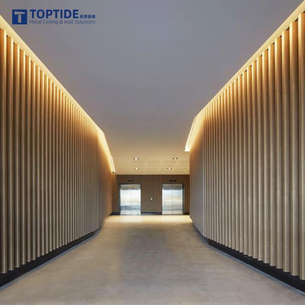 Quality Linear Strip 1.5mm RAL9006 Metal Baffle Ceiling Snap Grid Ceiling Artistic for sale
