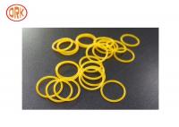 China Yellow Waterproof Silicone O Ring Seal High Temperature Resistance For Electronic factory