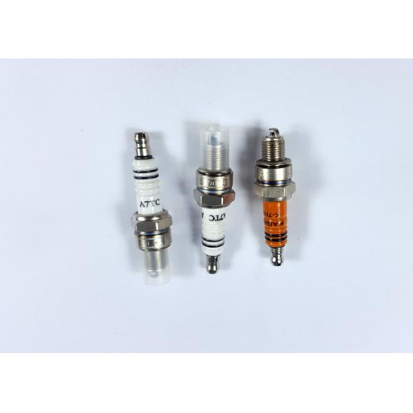 Quality Motorcycle / Tricycle Engine Spark Plugs A7TC Black / Whtie / Orange Colors Available for sale