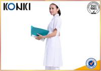 China Anti Chlorine White Medical Medical Scrubs And Uniforms , Pink Female Nurse Uniform factory