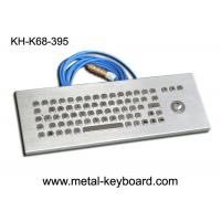 Quality Desktop Stainless steel Ruggedized Keyboard with Laser Trackball for sale