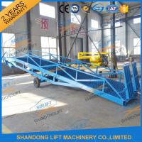 China 6T-15T Adjustable Warehouse Loading Ramp Mobile Container Yard Ramp CE SGS TUV factory