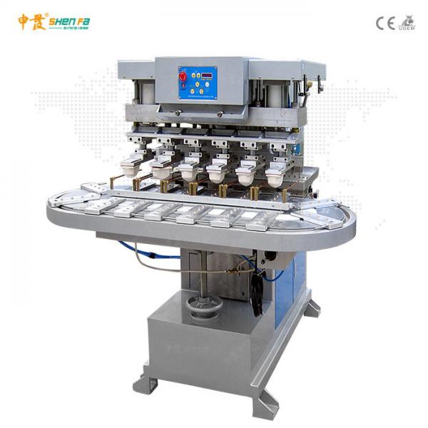 Quality 100X300mm Six Color Semi Automatic Pad Printing Machine for sale