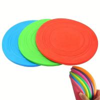 China Custom Silicone Pet Toy Silicone Rubber Toy Soft Rubber Bite Resistant Pet Training Frisbee factory