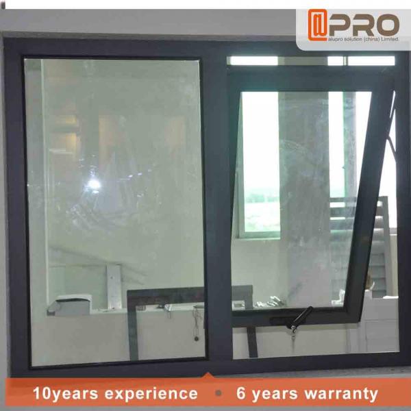 Quality Horizontal Aluminium Awning Windows Swing Open Style 1-2MM Profile Thickness top for sale