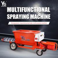 China 380v Concrete Cement Mortar Spray Machine With Mixer Fireproof Roof Wall Ceiling Electric Wet Mortar Spray Machine factory