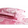 China Wholesale Pink Color Flower Designs Cotton Jacquard Bedding Sets factory