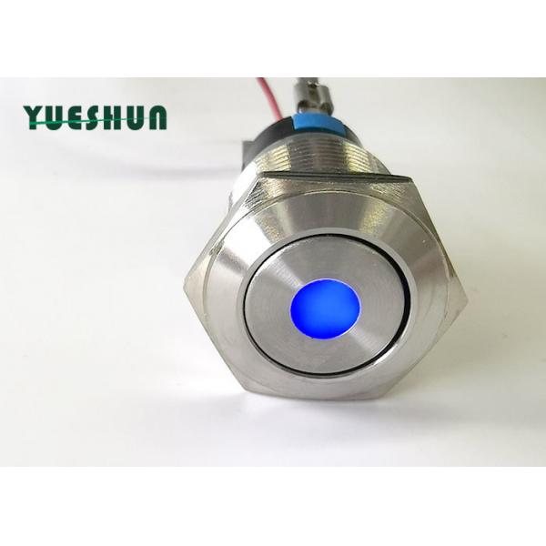 Quality Waterproof Miniature Illuminated Push Button Switch High Head Ring LED Type for sale