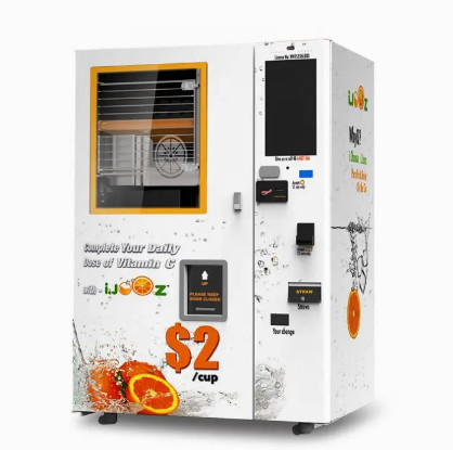 Quality Mall Automatic Fruit Juice Vending Machine Self Service With Bill Acceptor for sale