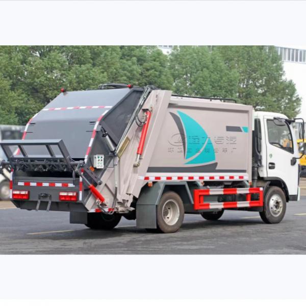 Quality Electric Carbon Steel Compactor Garbage Truck 8280 Kg Gross Vehicle Weight for sale