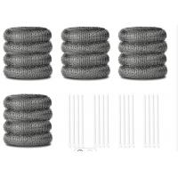 China Galvanized Stainless Steel Mesh Scourer 10g 15g Round Shape Strong Cleaning Capacity factory