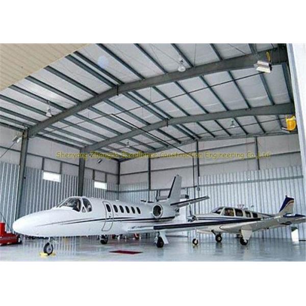 Quality Large Span Structurel Steel Airplane Hangars With Frame Use Life 50 Years for sale