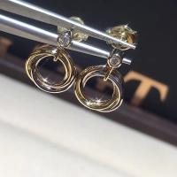 Quality Trinity Earrings High End Custom Jewelry With Three Interlaced Bands for sale