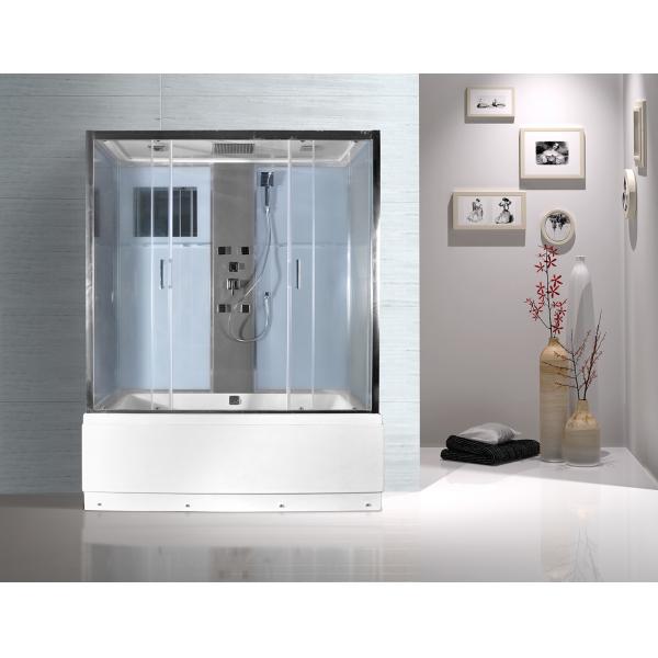 Quality Rectangular Clear Glass Shower Enclosures , Rectangular Shower Stalls Kits for sale
