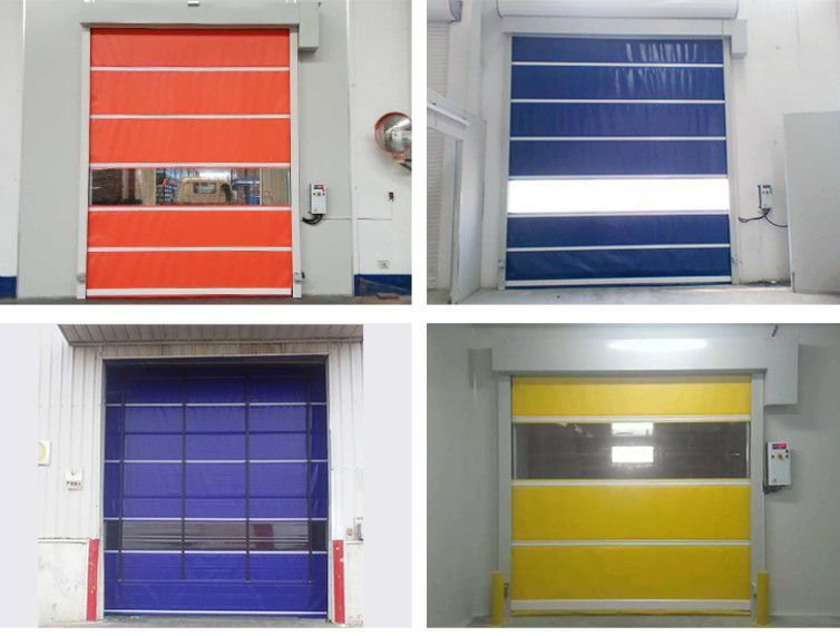 China PVC Roll Up Rapid Shutter High Speed Rolling Door 304 Stainless Steel factory