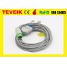 China Medical Biolight Round 12pin 5 lead ECG Cable For M9500 Patient Monitor , TPU Materials factory