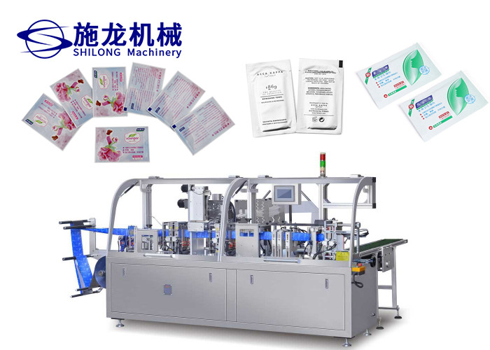 China 60HZ Automatic Wet Wipes Packing Machine EOSS 64.9 DB Aluminium factory
