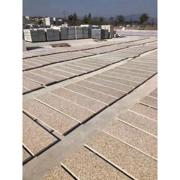 Quality 10mm-100mm Golden Granite Stone Tiles Honed Flamed Sandblasted for sale