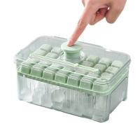 China Freezer Food Grade Lce Cube Tray With Lid And Bin BPA Free Silicone Ice Cube Trays Molds factory