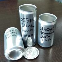 Quality Double coating BPA free Custom Shrinking Sleeves Aluminun Cans with Lids 12oz for sale