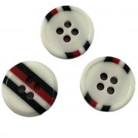 China Shirt Sewing Fancy Plastic Buttons Four Color Combo On Back Side Rim 4 Hole 22L factory