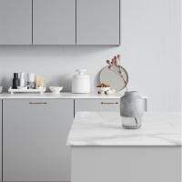 China PVC Modern Minimalist Kitchen Cabinets Italy Stylish Joinery White factory