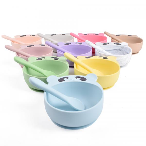 Quality Small Silicone Bowl Microwave Safe Silicone Feeding Bowl Round for sale