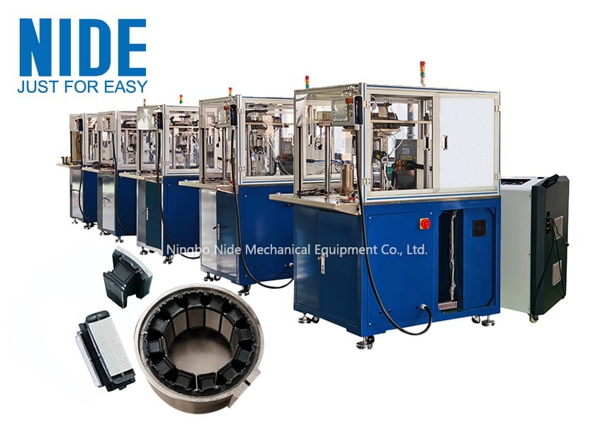 China Brushless Dc Motor Segmented Stator Core Hot Melt Machine factory