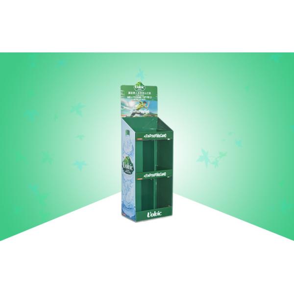 Quality Green Pop Cardboard Display For Bottled Pure Water , Stand Up Cardboard Display for sale