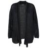 China Autumn Knitted Black Wool Cardigan Womens Casual Cardigan Long Sleeve factory