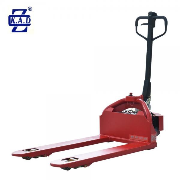 Quality 0.65kw 48V 15Ah Low Profile Electric Powered Lift Pallet Truck Jack for sale