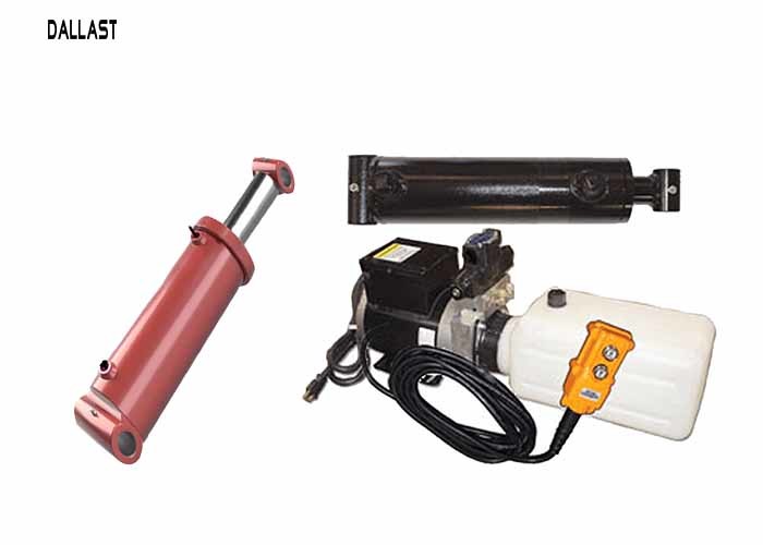 China 12 Volt Hydraulic Power Pack  with 2 Hydraulic Rams Hoses and Fitting Kit with Pendant factory