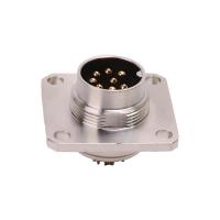 Quality IP67 Square Panel Mount Connector , M16 8 Pin Male Connector for sale