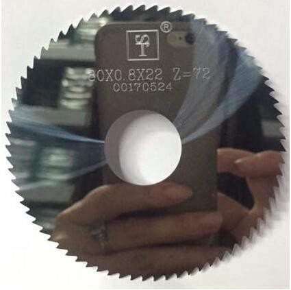 China KM Solid carbide slitting cutter circular saw blade for metal cutting factory