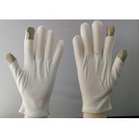 Quality Smart Iphone Touch Screen Compatible Cotton Gloves with phone finge silver apple for sale
