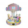 China Carousel Ride Kids Arcade Machine For 6 Players Fiberglass Material 350KG Weight factory
