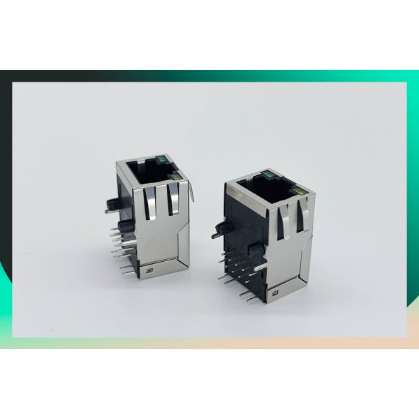 Quality 7498011211 SMT RJ45 Connector 1x1 Tab-Down 10 / 100Base-T MIC26023-5134W-LF3 PHCONN for sale