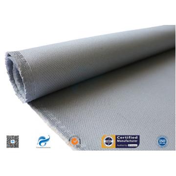 Quality 0.7mm Grey Silicone Coated Fabric / High Temperature Resistant High Silica Cloth for sale