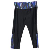 China Polyester / Spandex Black Yoga Pants , Anti - Bacterial Cool Yoga Pants factory