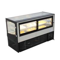 China Sliding Glass Door 130L Cake Table Top Display Chiller factory