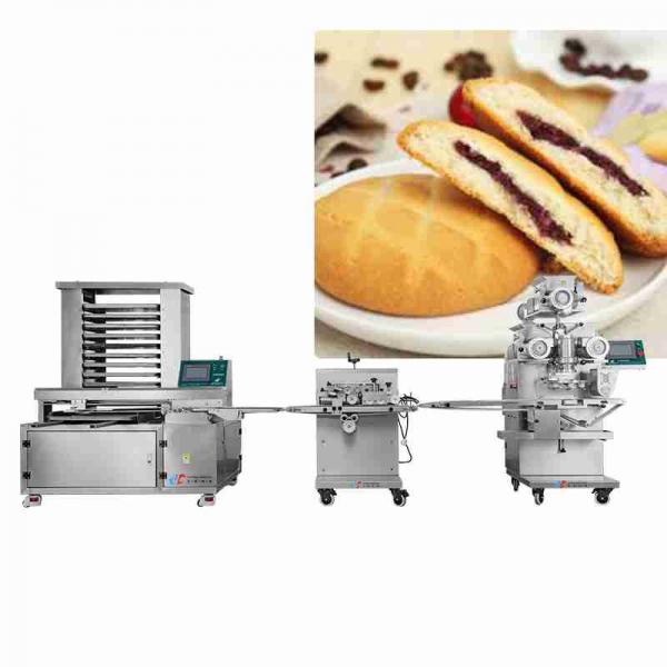 Quality 4.6kw Stuffed Cookie Auto Encrusting Machine 20-100 Pcs Per Min for sale