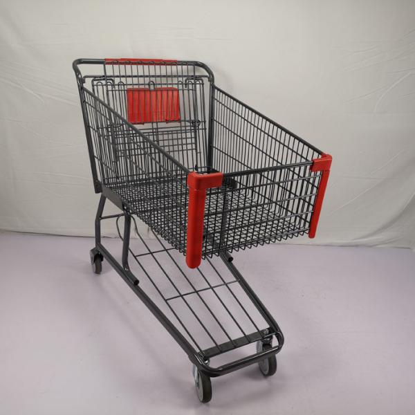 Quality Customizable 125L Grocery Shopping Trolley Q195 Steel Large Shopping Cart for sale
