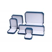 China Waterproof Earring Jewelry Box Organizer , Blue Plastic Bracelet Storage Box factory